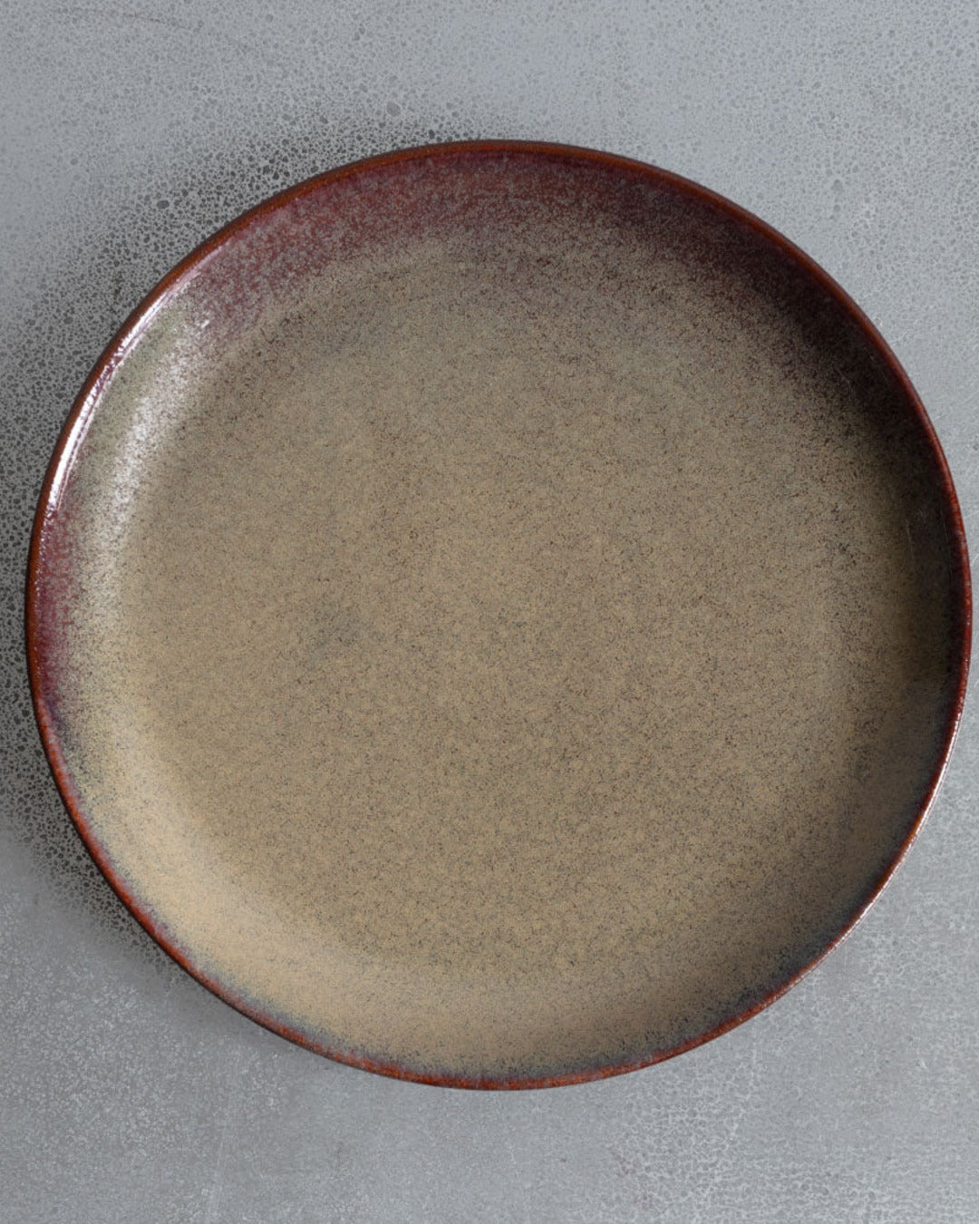 Merci - Assiette Plate En Grès Émaillé Jaspe - Vert