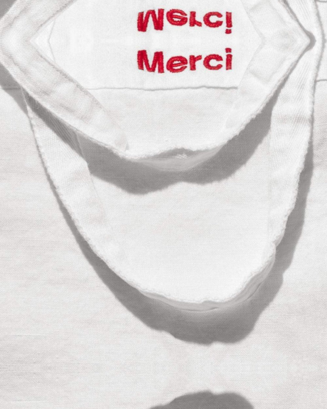 Merci - Cabas En Lin Lavé - Blanc Optique