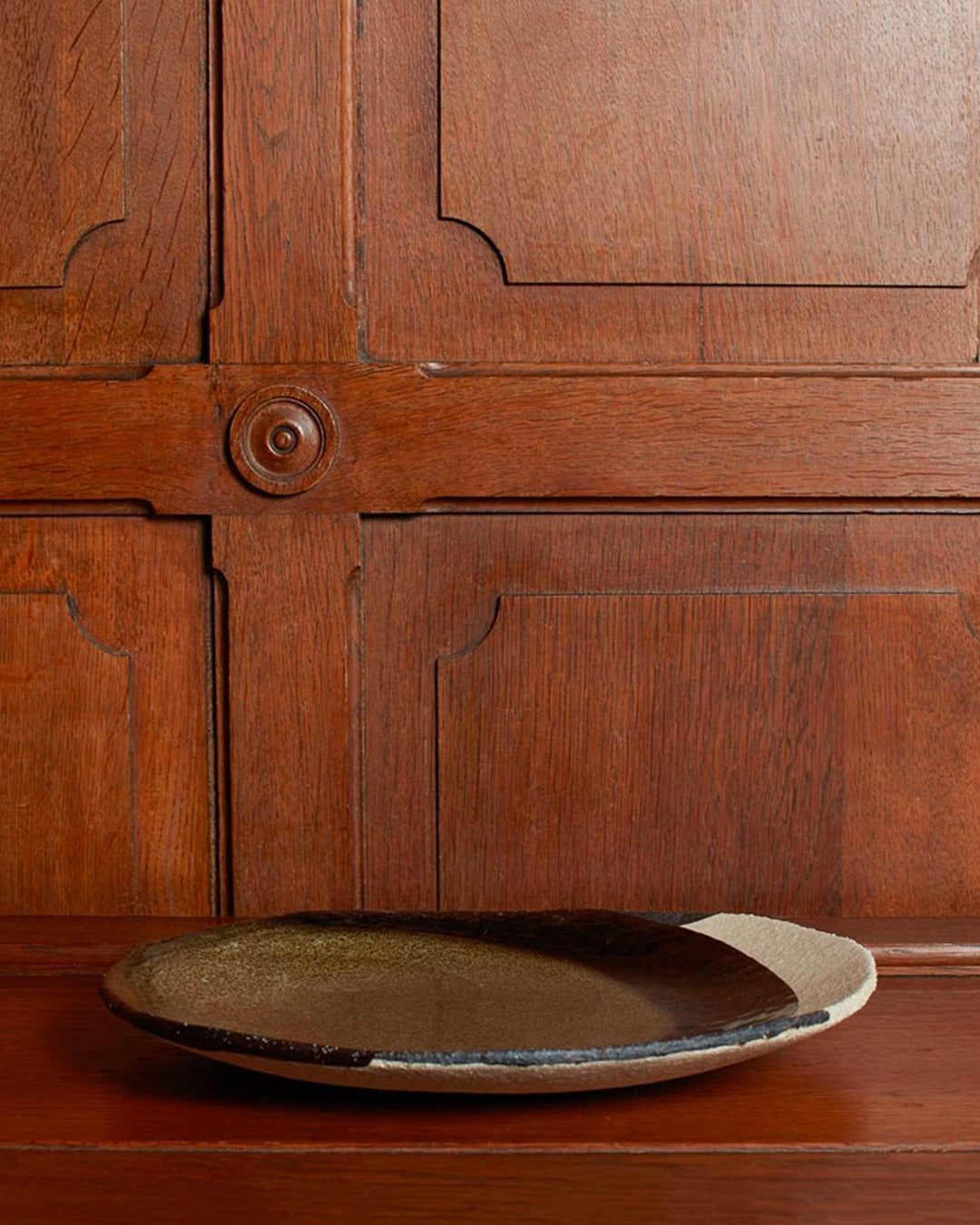 Jars Ceramistes - Wabi stoneware plate - Seidou Khaki
