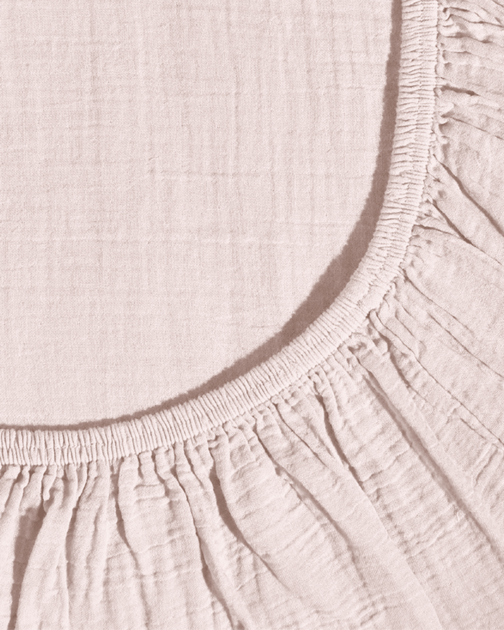 Merci - Drap-Housse En Gaze De Coton - Rose De Bagatelle