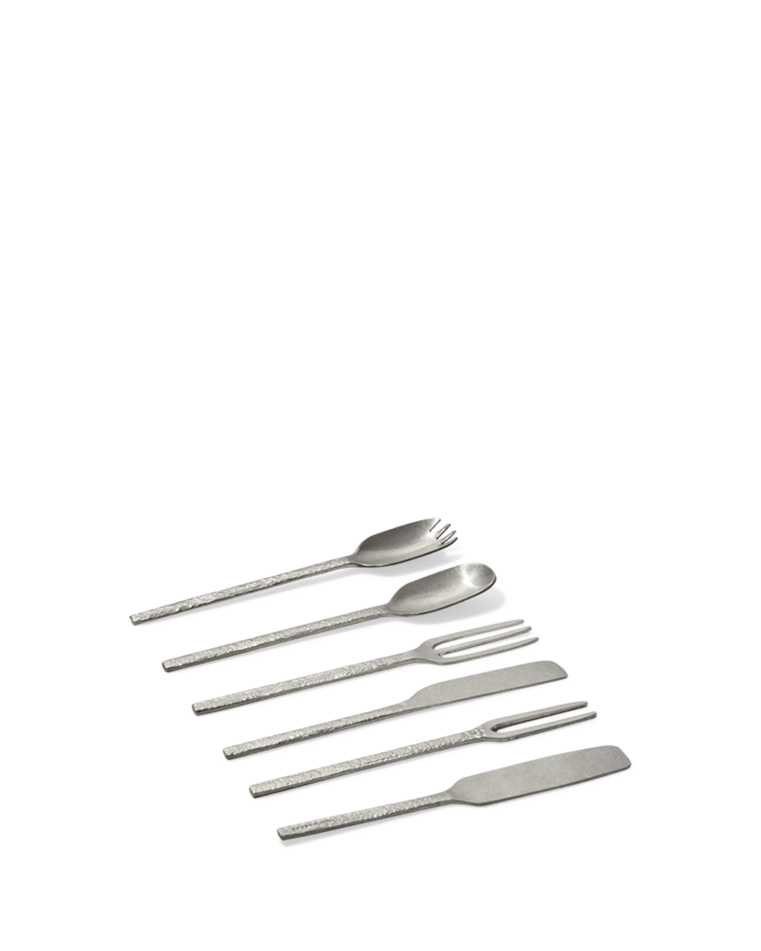 Serax - Fourchette Apéro En Métal Martelé Stonewash La Nouvelle Table