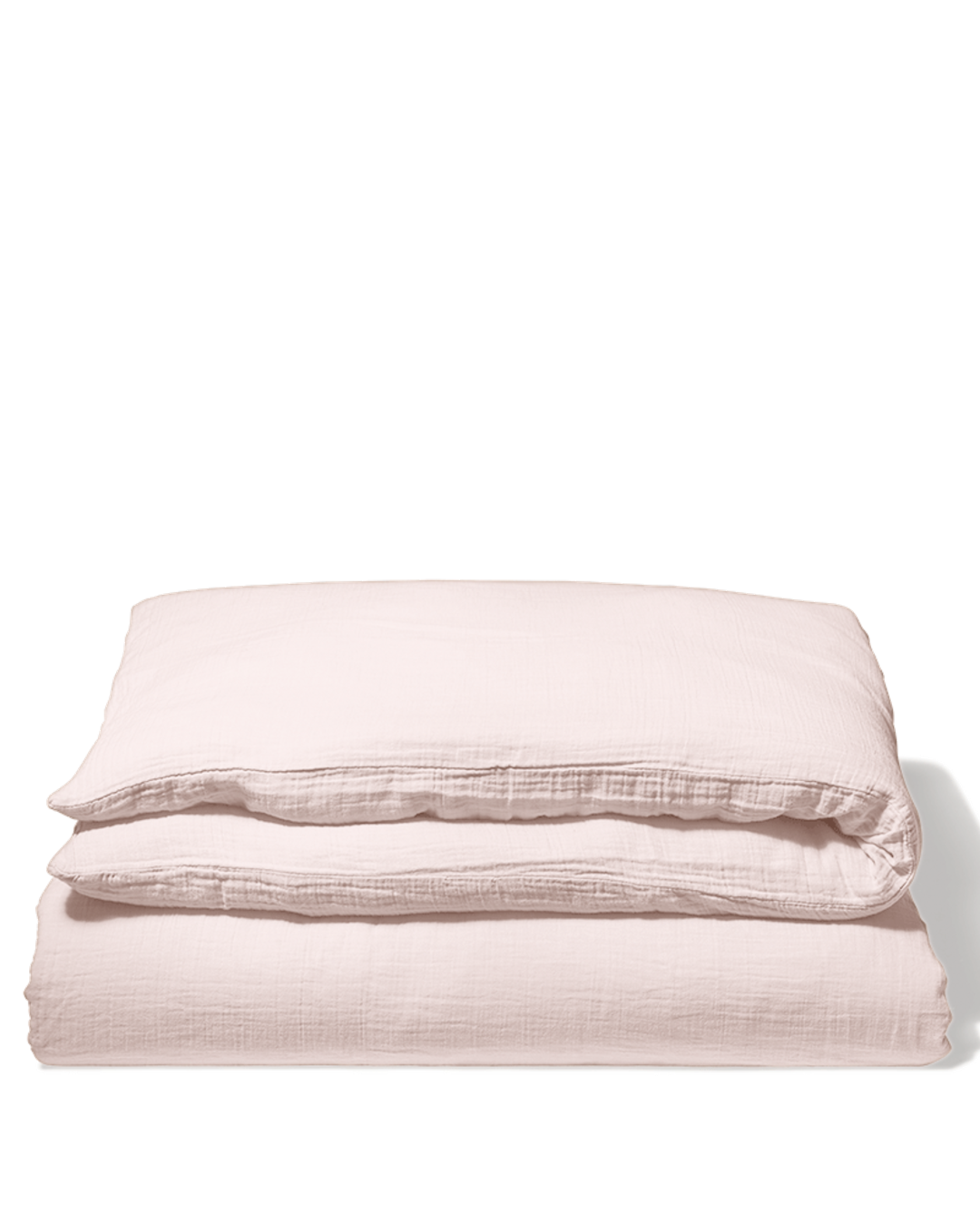 Merci - Housse De Couette En Gaze De Coton - Rose De Bagatelle