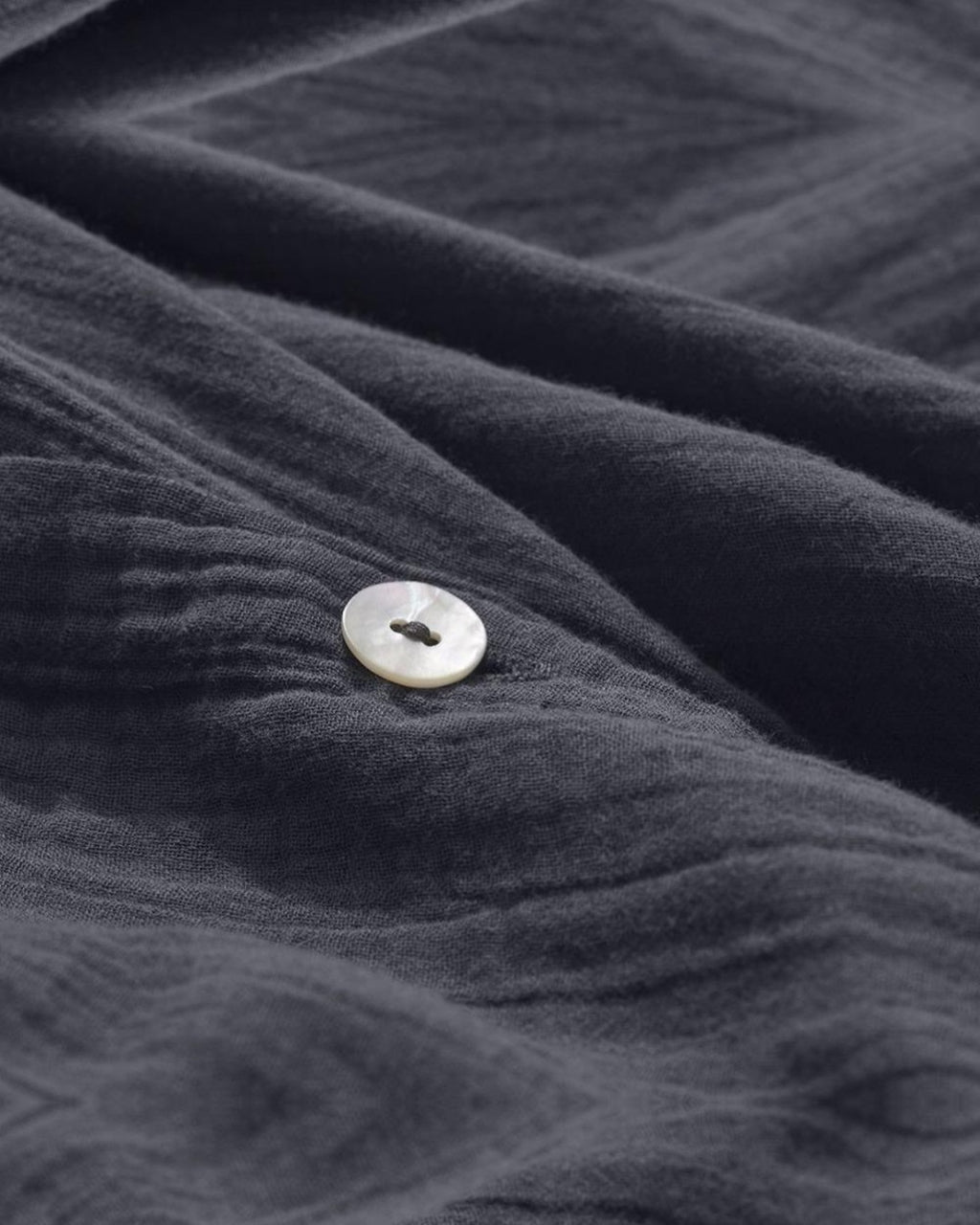 Merci - Cotton gauze duvet cover - Charcoal Grey