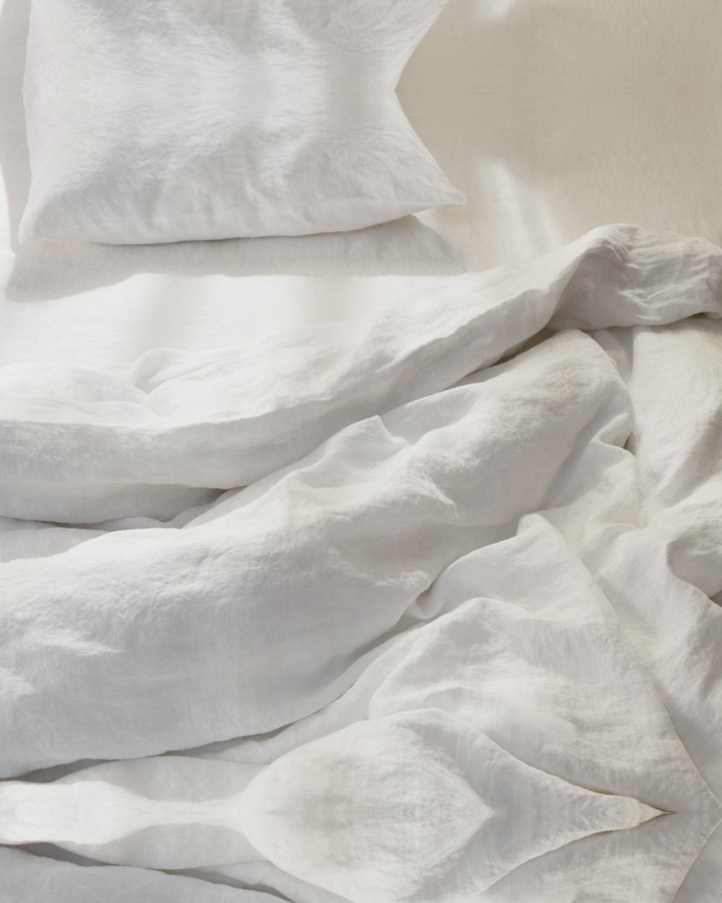 Merci - Housse De Couette En Lin Lavé - Blanc Optique