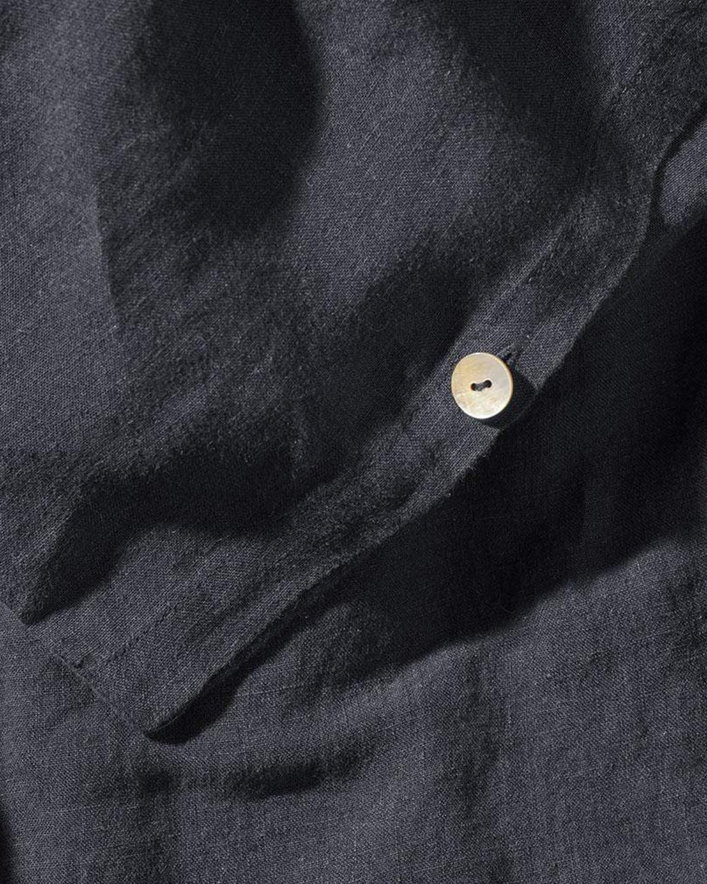 Merci - Washed linen duvet cover - Ink Blue