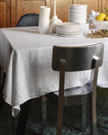 Merci - Washed linen tablecloth - Optical White