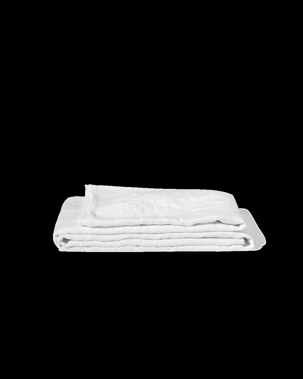 Merci - Washed linen tablecloth - Optical White