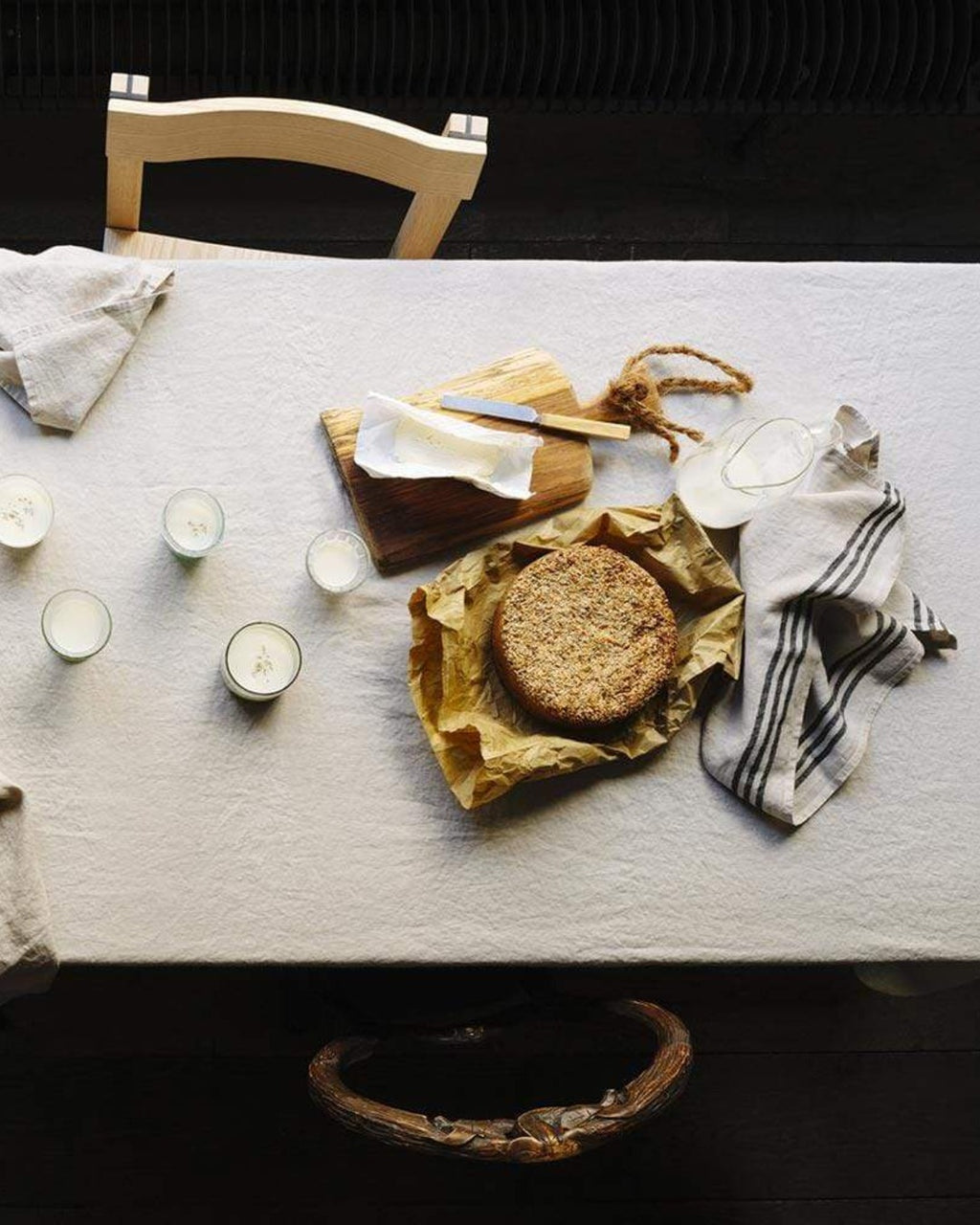 Merci - Nappe En Lin Lavé - Pierre