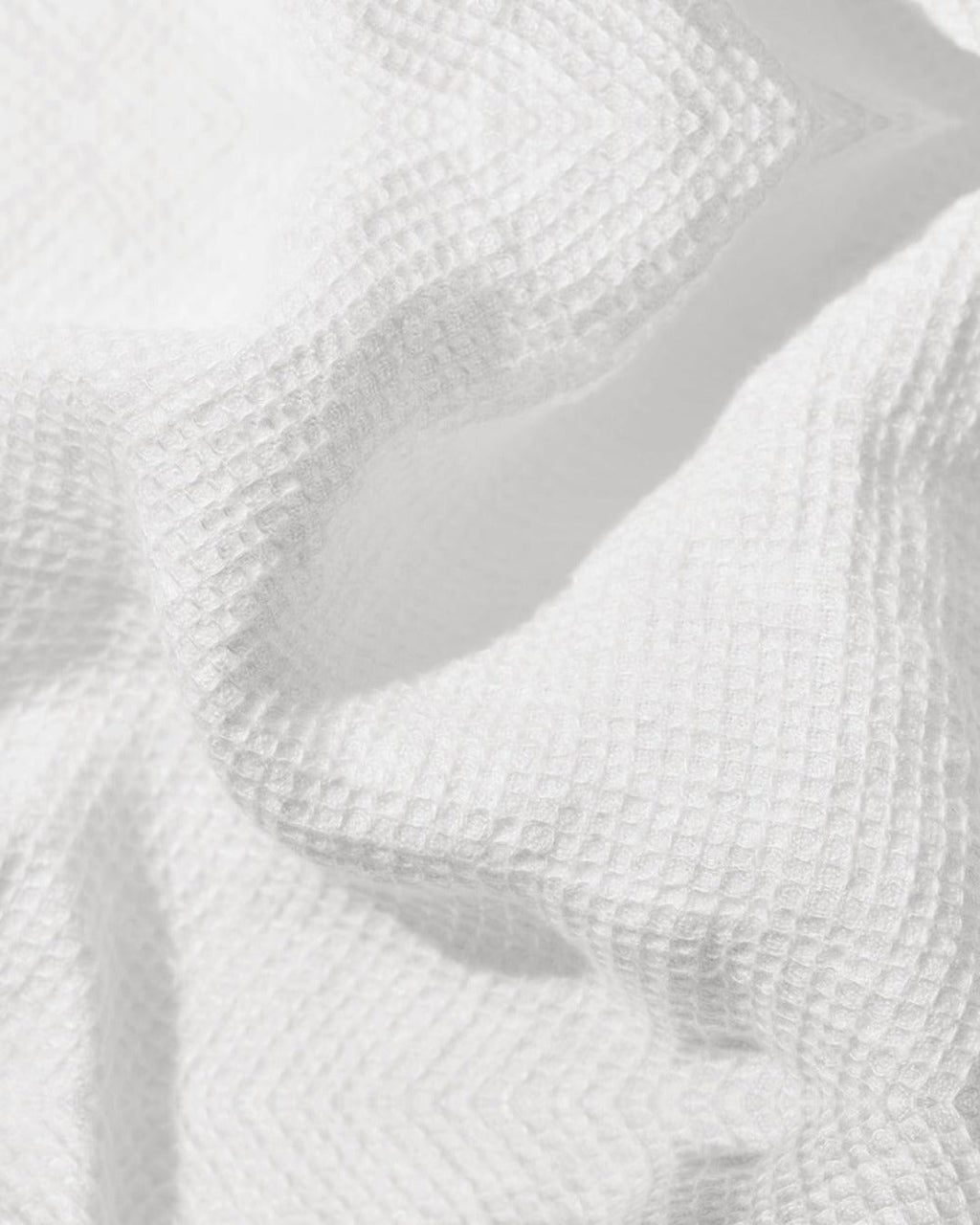 Merci - Serviette De Bain En Lin Nid D'Abeille - Blanc Optique