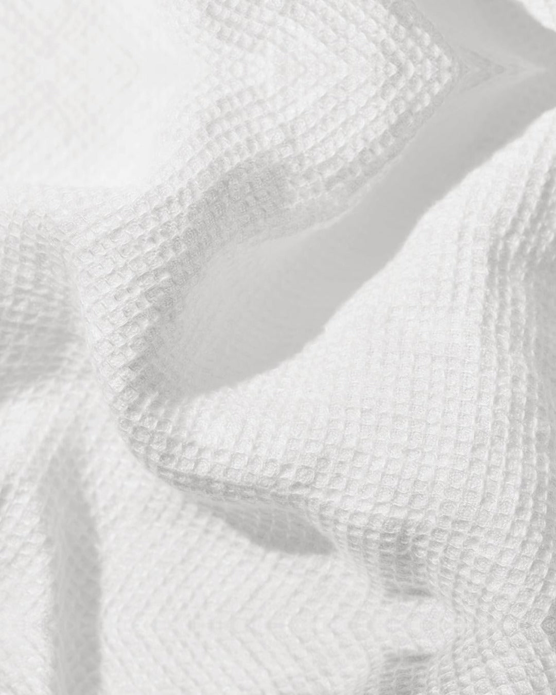 Merci - Serviette De Bain En Lin Nid D'Abeille - Blanc Optique