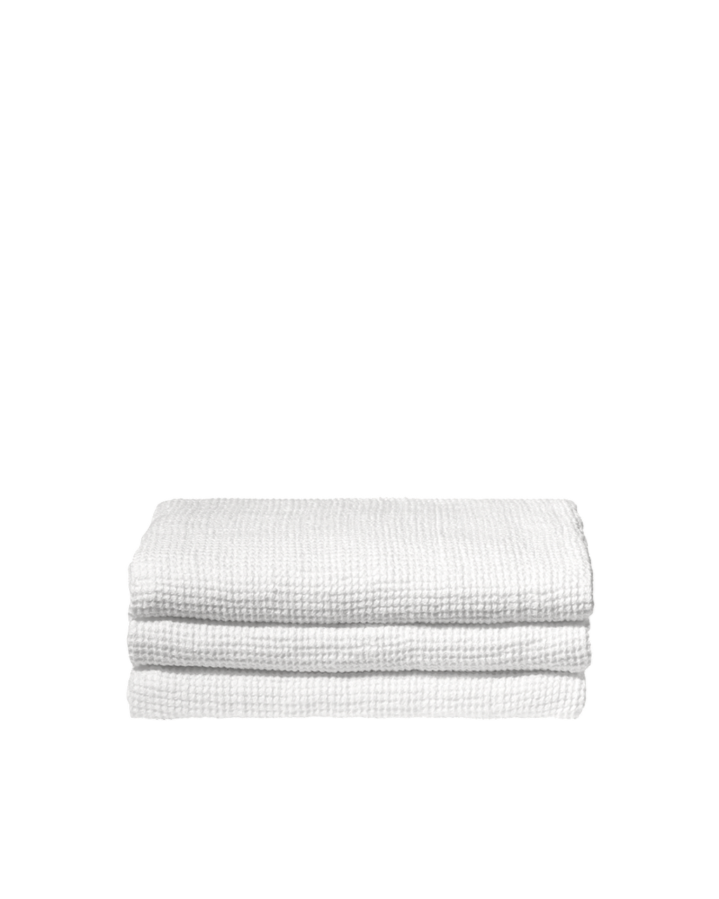 Serviette de bain Merci Paris en lin blanc optique avec texture gaufrée absorbante et moelleuse