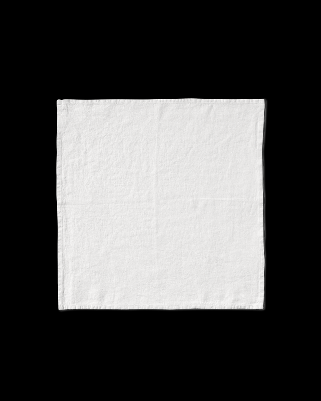 Merci - Serviette De Table En Lin Lavé - Blanc Optique