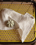 Merci - Serviette De Bain Invité En Lin Nid D'Abeille - Pierre