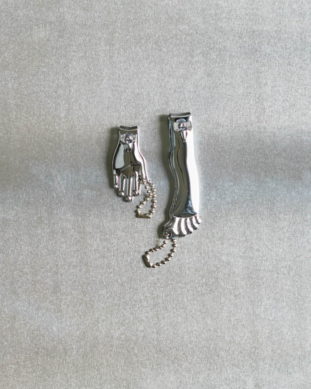 Kikkerland - Set De 2 Coupe-Ongles Pour Mains Et Pieds - Argenté