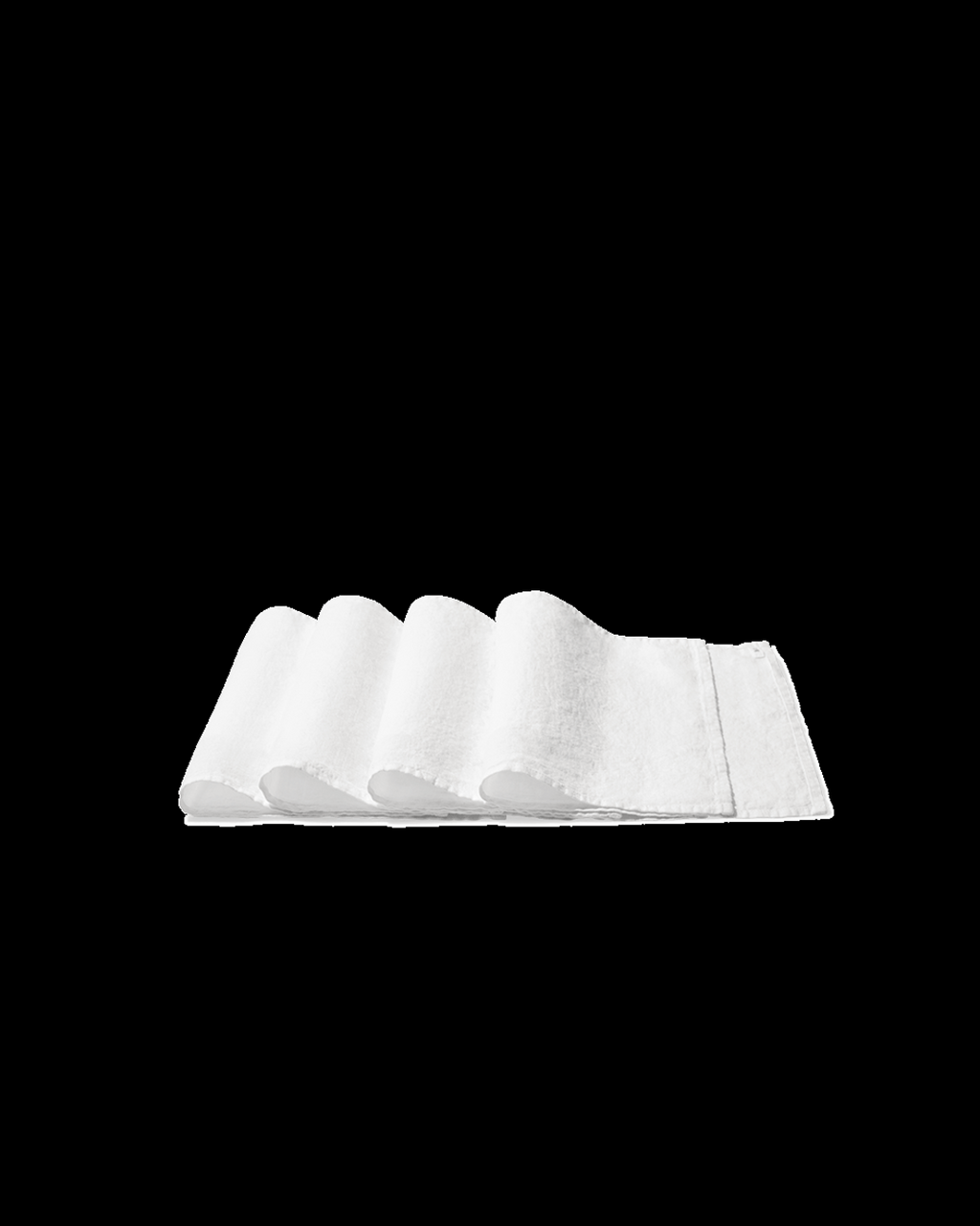 Merci - Set De Table En Lin Lavé - Blanc Optique