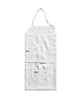 Merci - Washed linen apron - Optical White