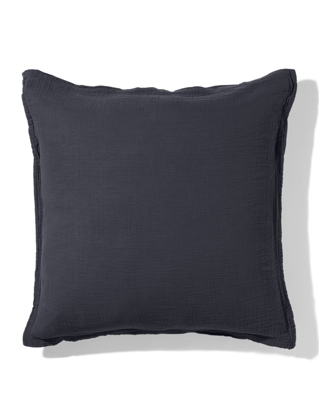 Merci - Cotton gauze pillowcase - Charcoal Grey