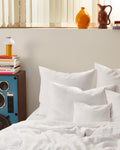 Merci - Washed linen pillowcase - Optical White
