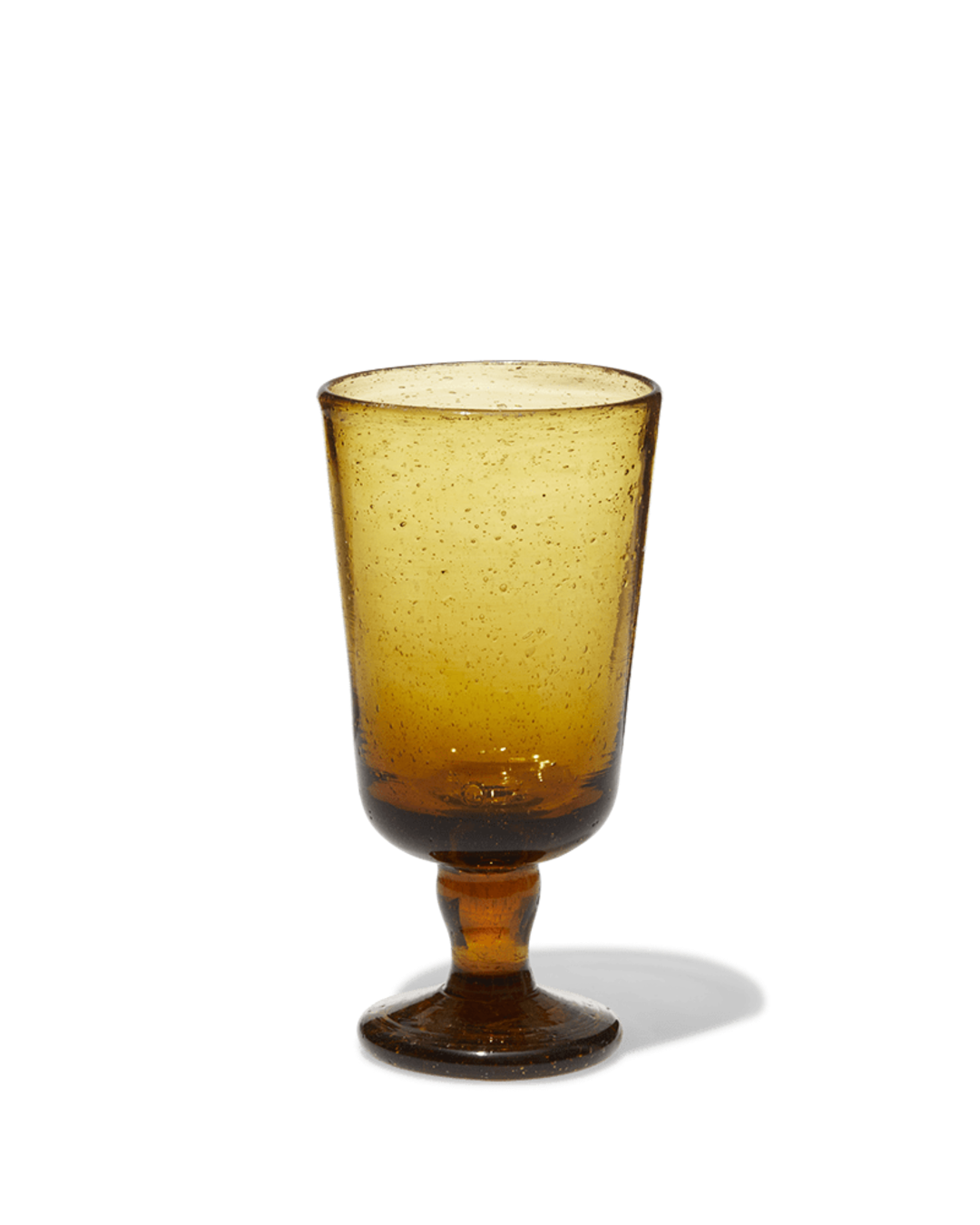 Salaheddin - Verre À Vin En Verre Soufflé - Ambre