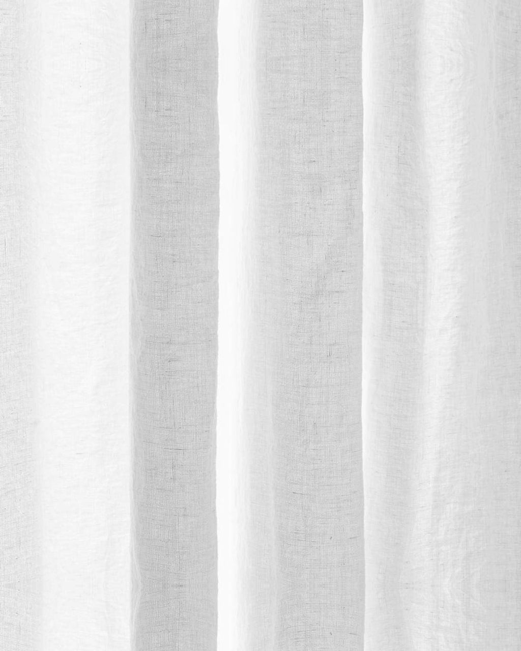 Merci - Washed linen curtain - Optical White