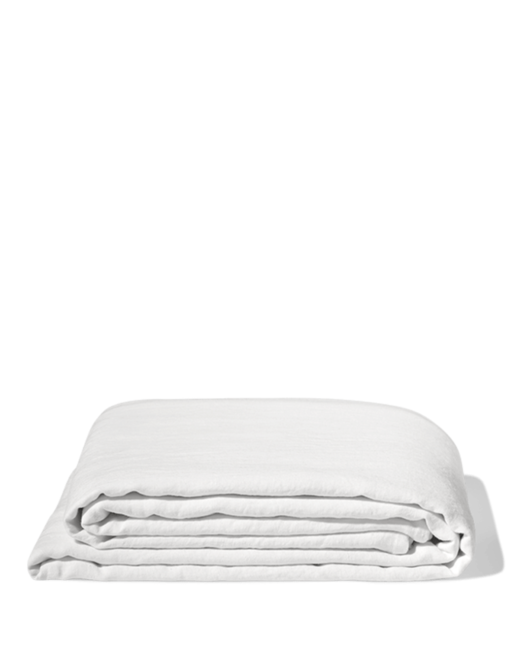 Merci - Drap Plat En Lin Lavé - Blanc Optique