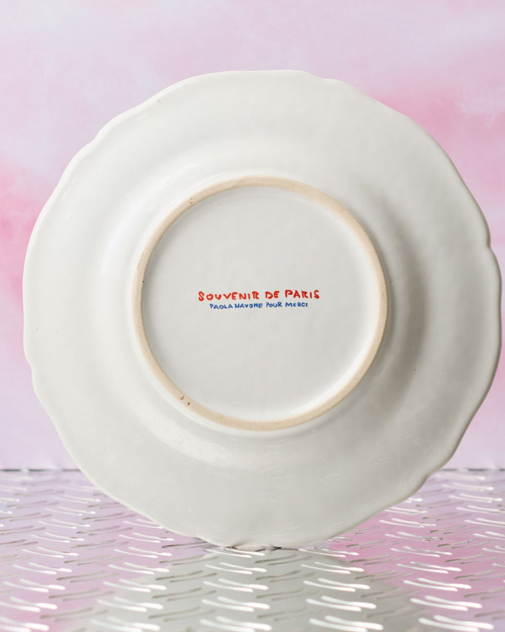 Merci - Earthernware plate - Fishmonger