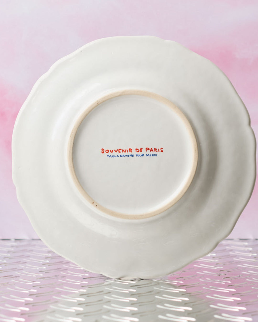 Merci - Earthernware plate - Fishmonger
