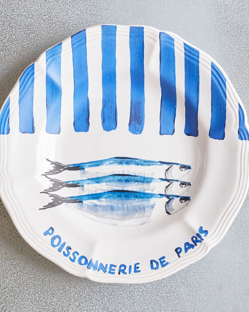 Merci - Earthernware plate - Fishmonger