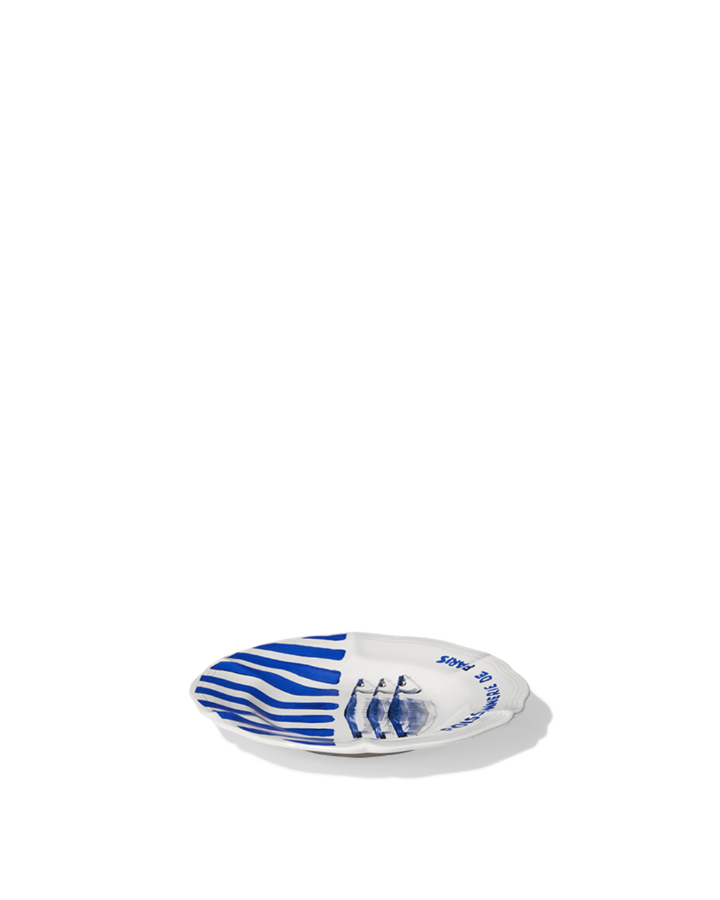 Merci - Earthernware plate - Fishmonger