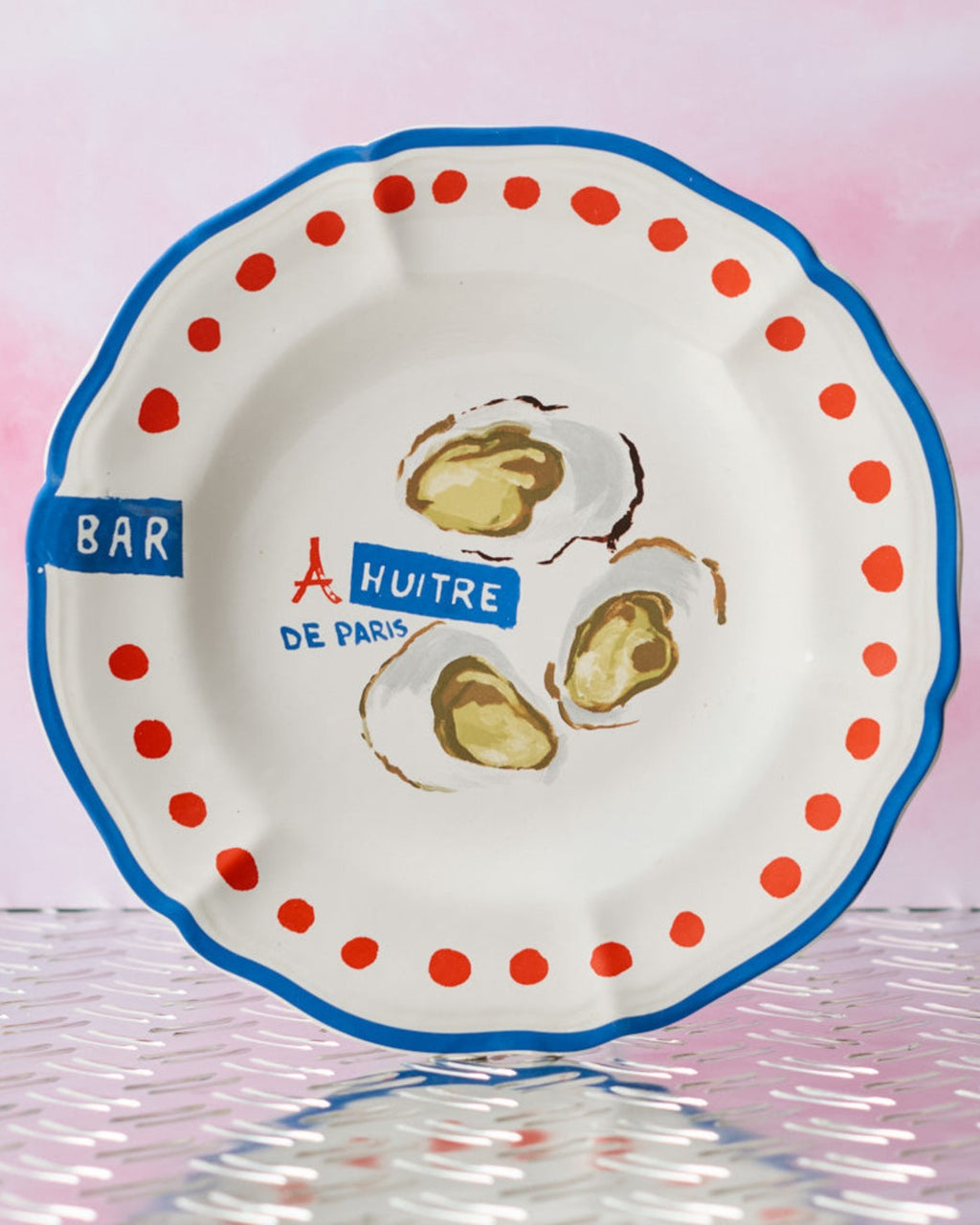 Merci - Earthernware plate - Oysters