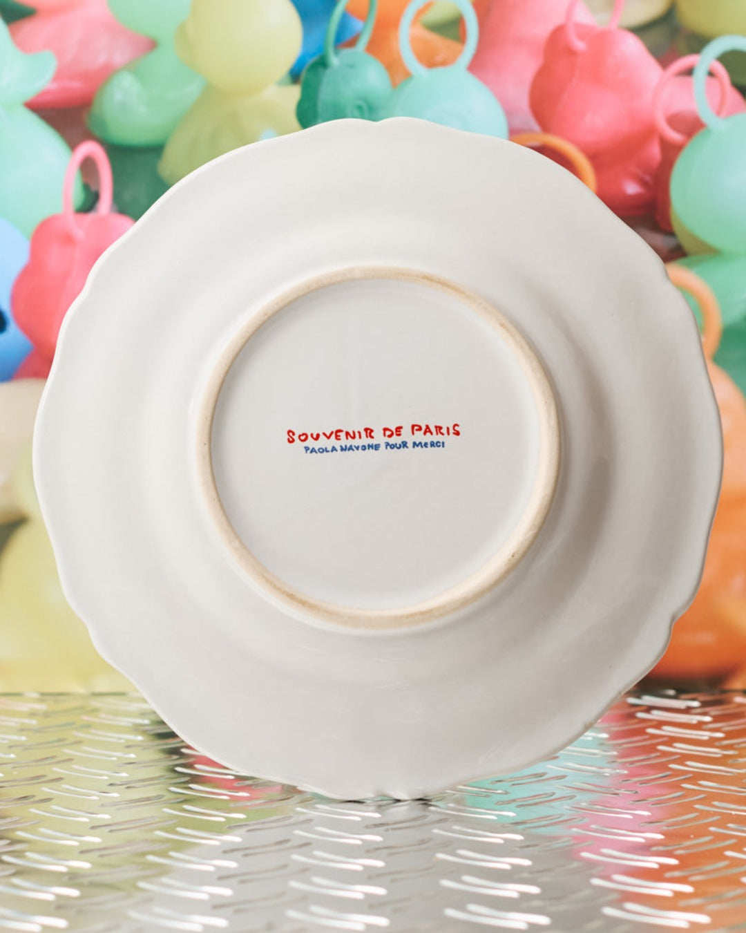 Merci - Earthernware plate - Café