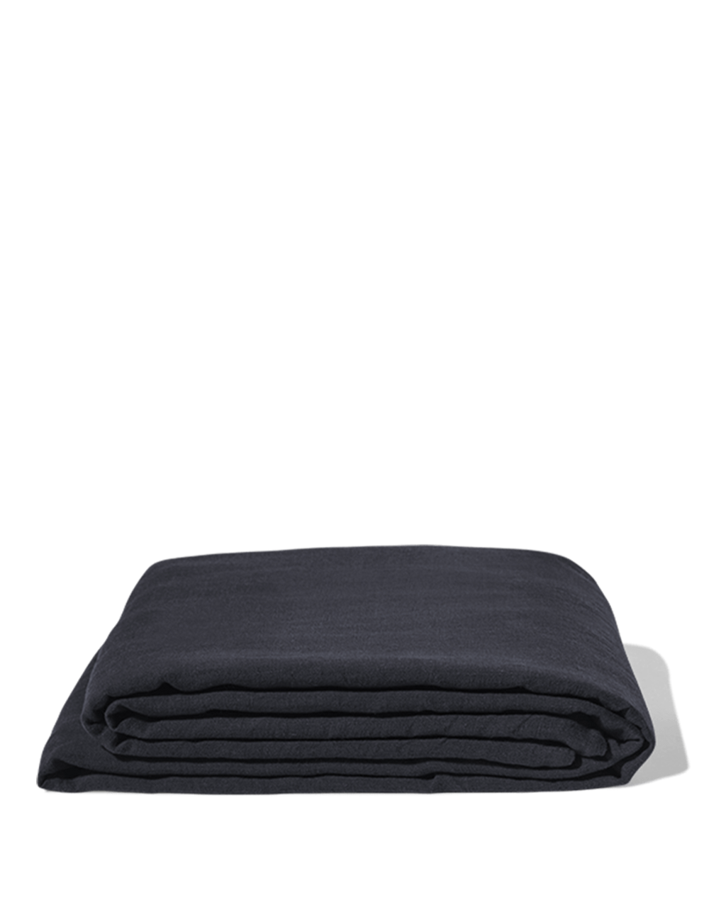 Merci - Washed linen flat sheet - Ink Blue