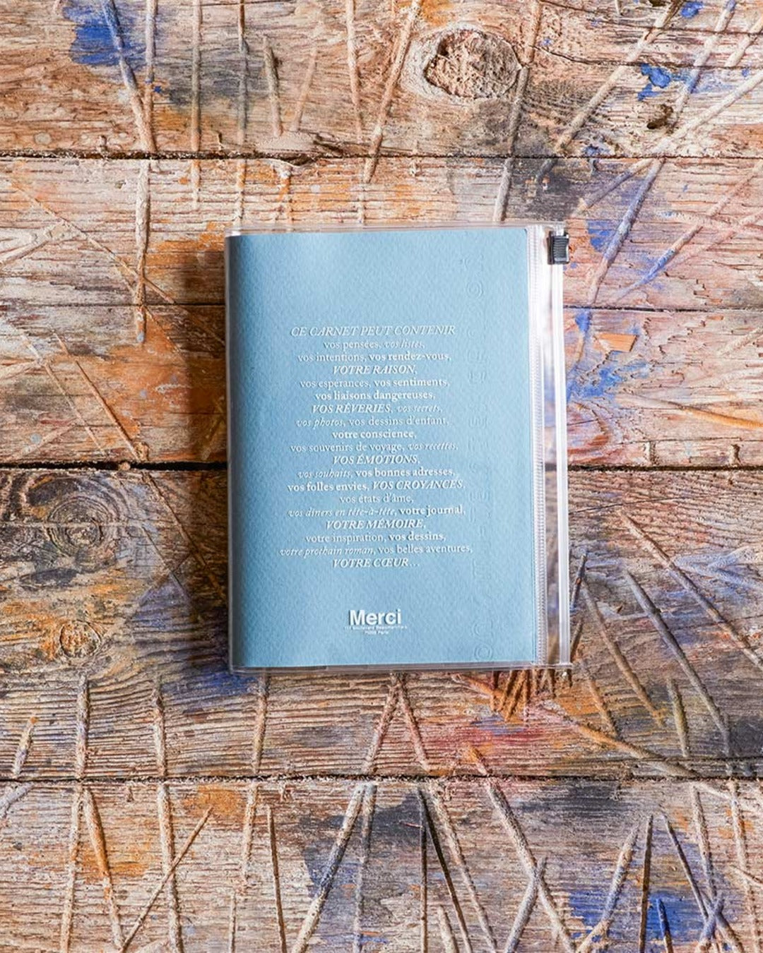Merci x Marks - Merci notebook - Azure blue