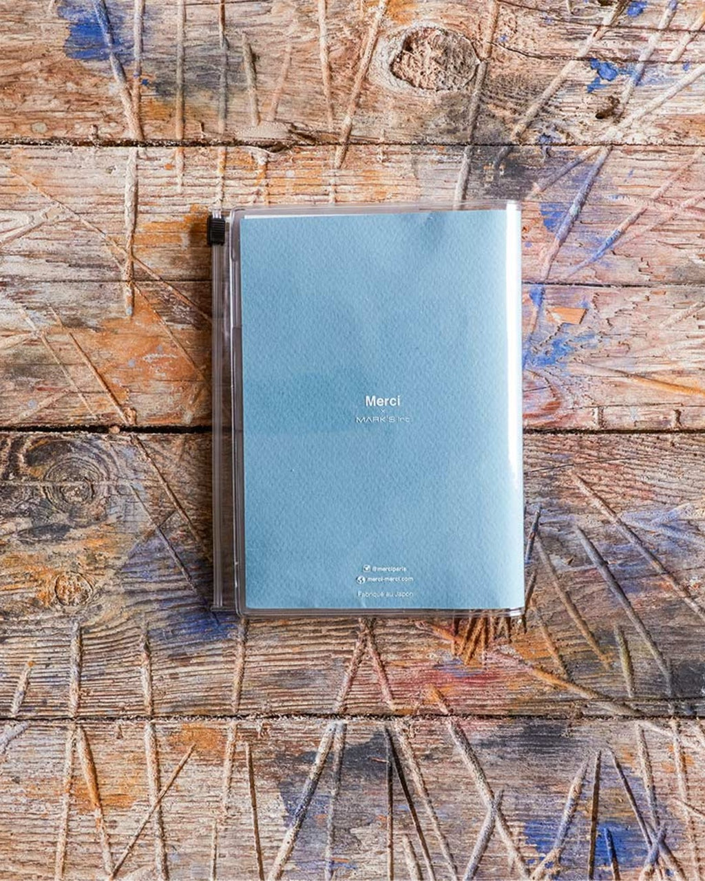Merci x Marks - Merci notebook - Azure blue