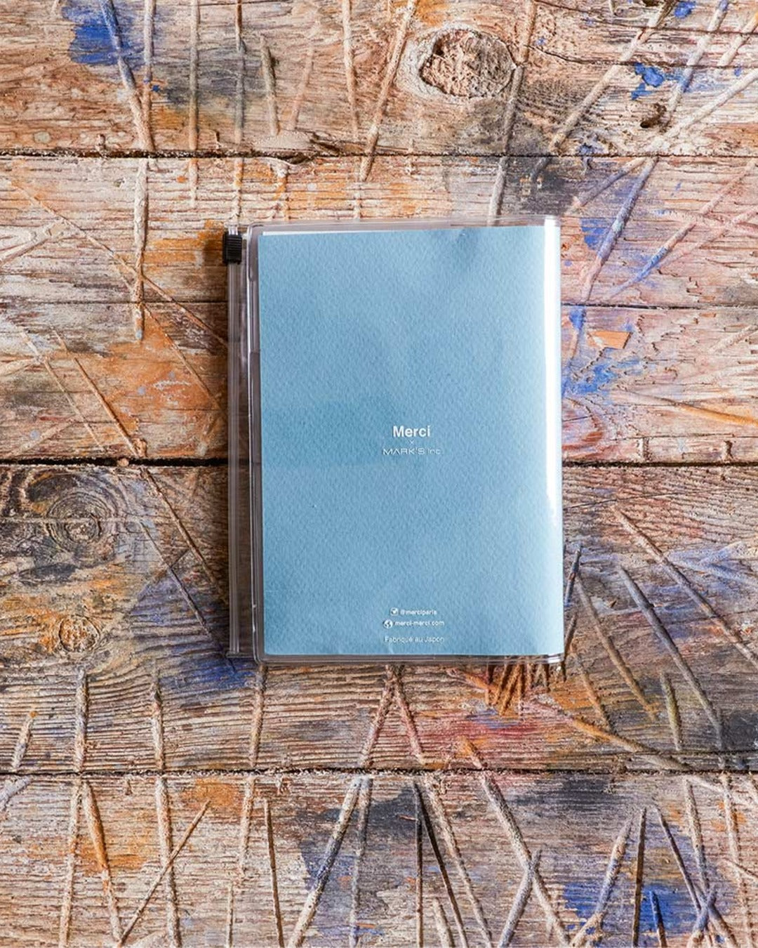 Merci x Marks - Merci notebook - Azure blue