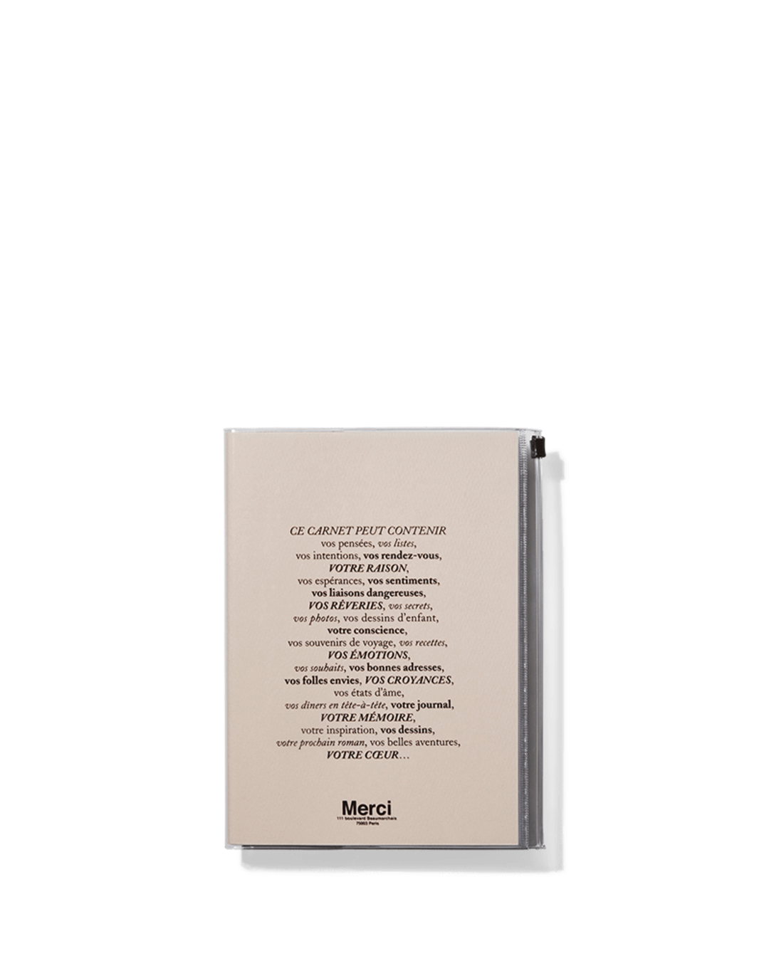 Merci - Carnet - Rose