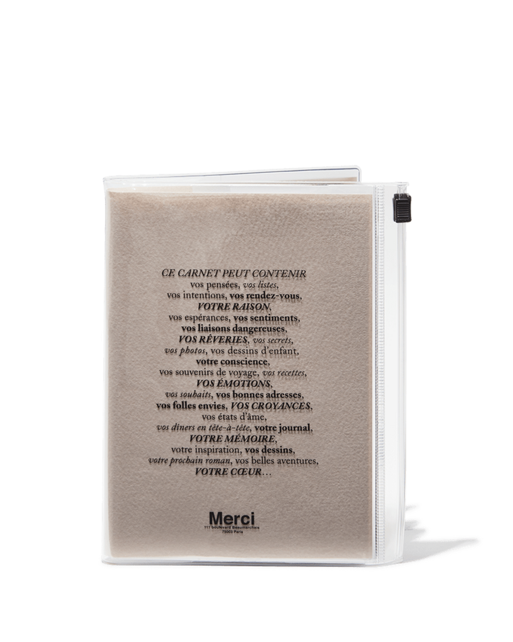 Merci - Carnet - Rose