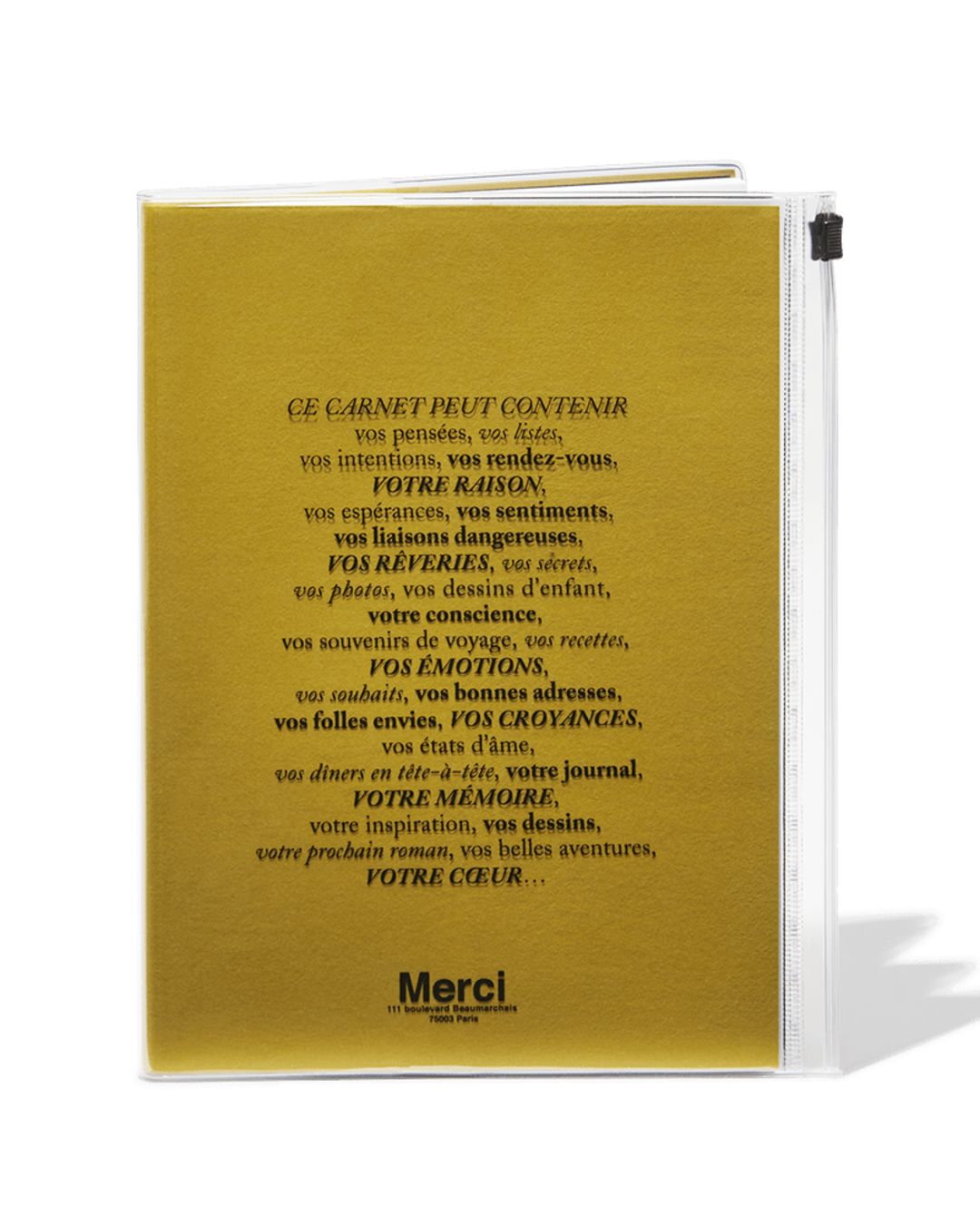 Merci x Marks - Merci notebook - Yellow