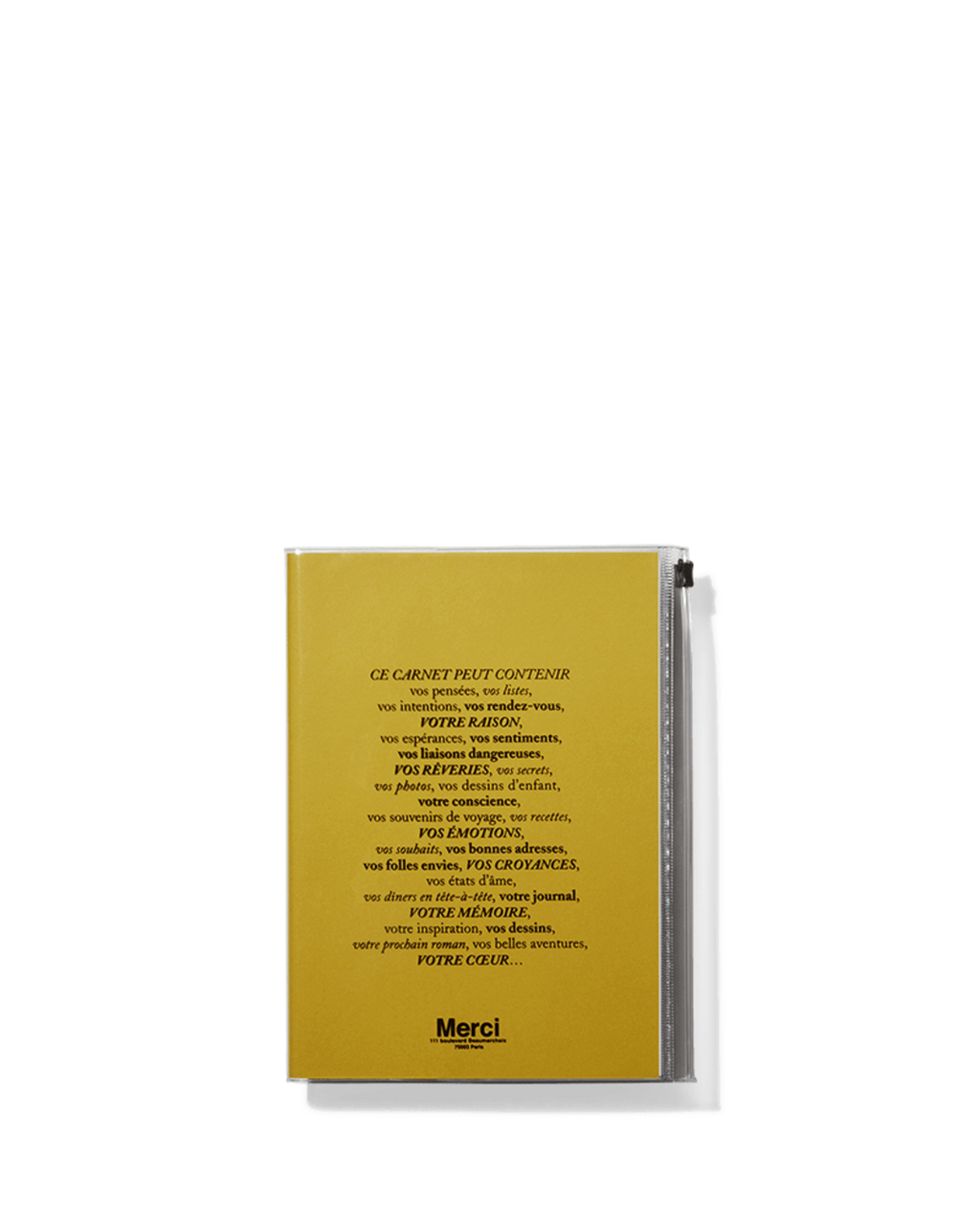 Merci x Marks - Merci notebook - Yellow