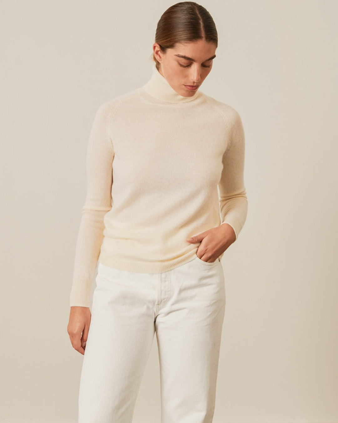 Merci - Pull en cachemire - Alix Écru