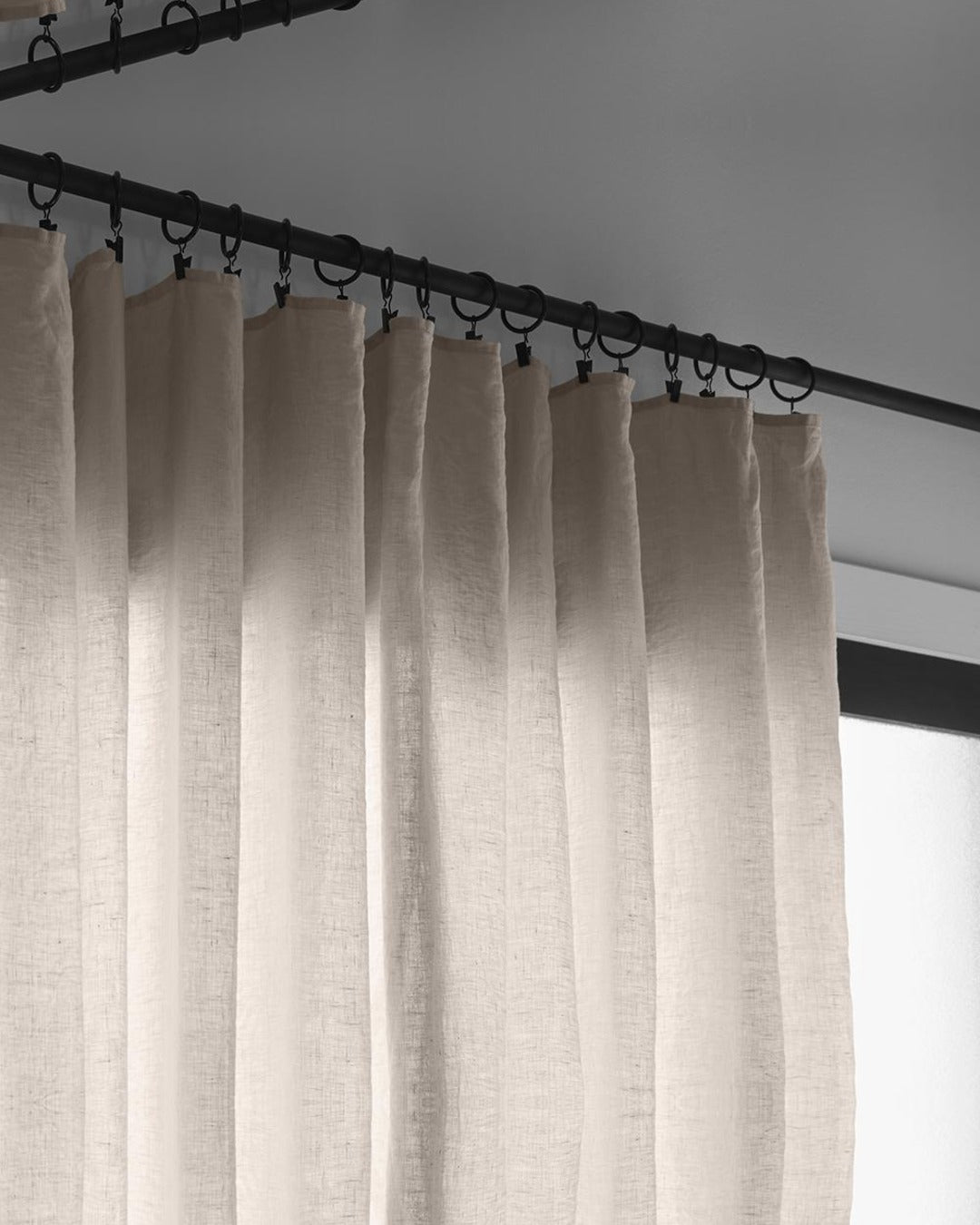Merci - Washed linen curtain - Stone
