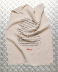 Washed linen tea towel - Natural
