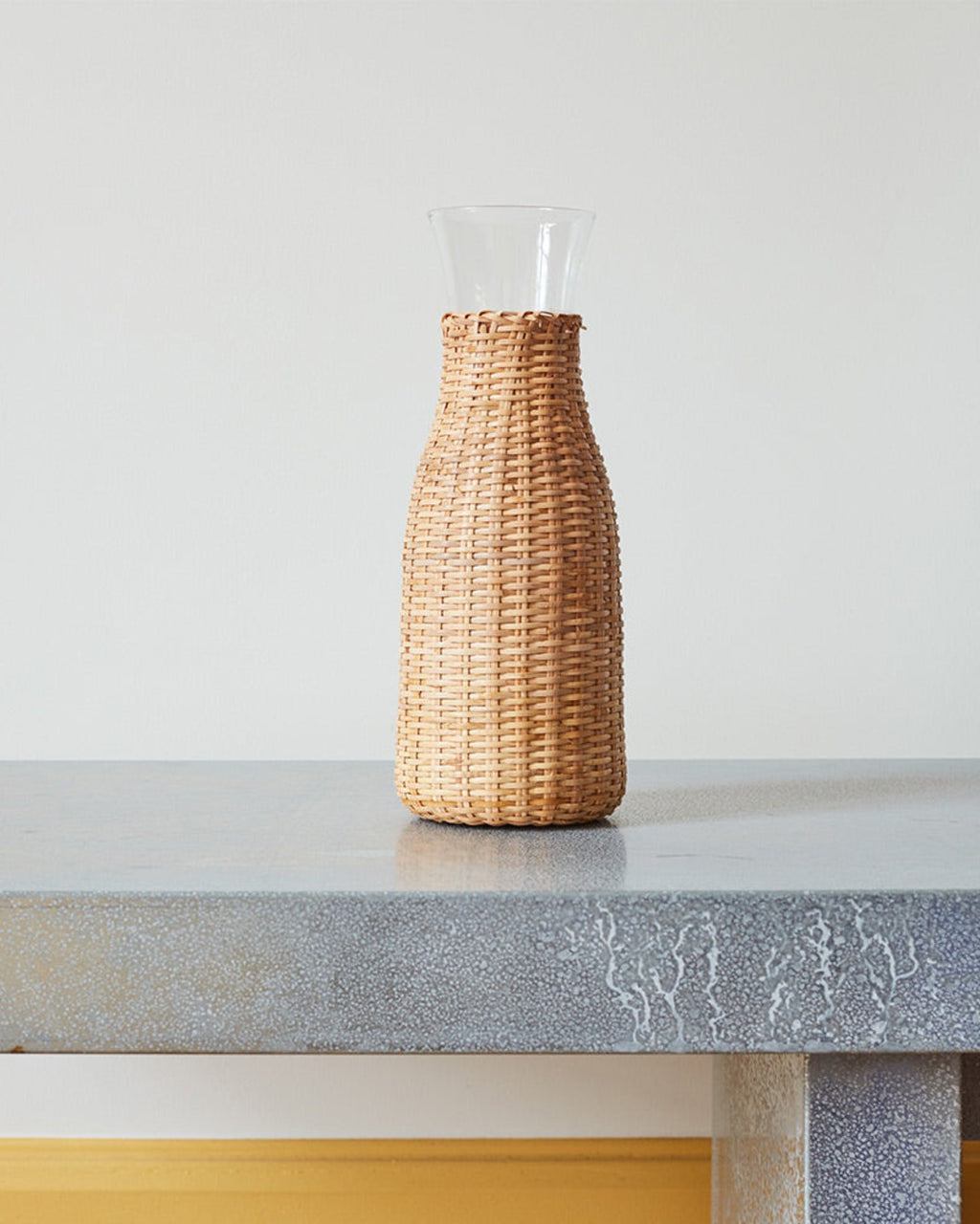 Manses Design - Carafe En Verre Et Rotin