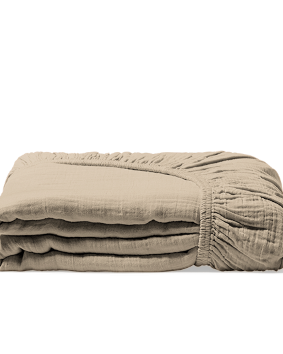 Merci - Drap-Housse En Gaze De Coton - Beige Quai De Seine