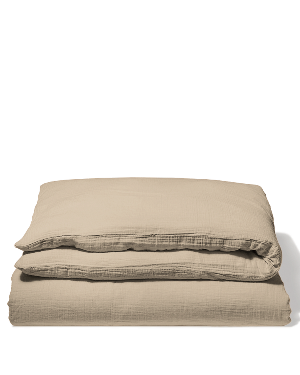 Merci - Housse De Couette En Gaze De Coton - Beige Quai De Seine