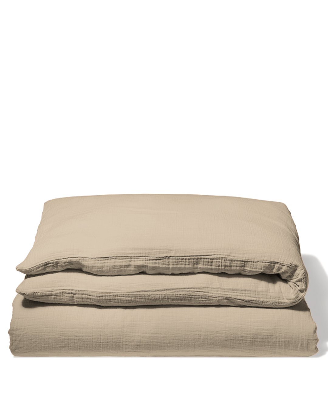 Merci - Housse De Couette En Gaze De Coton - Beige Quai De Seine