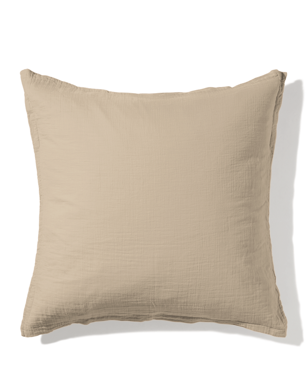 Merci - Taie D'Oreiller En Gaze De Coton - Beige Quai De Seine