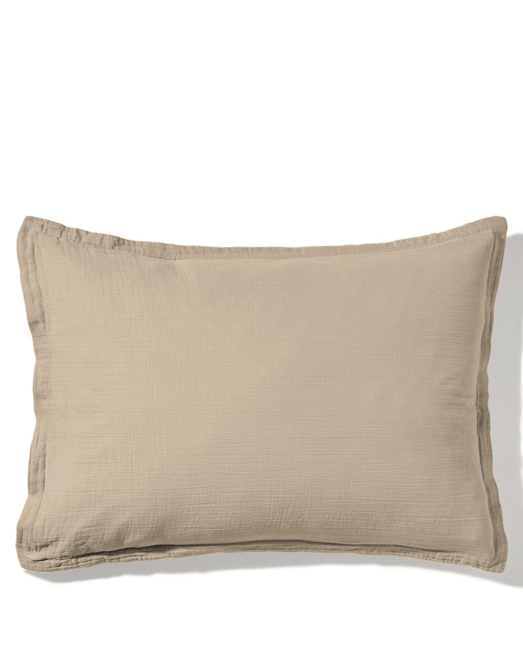 Merci - Taie D'Oreiller En Gaze De Coton - Beige Quai De Seine