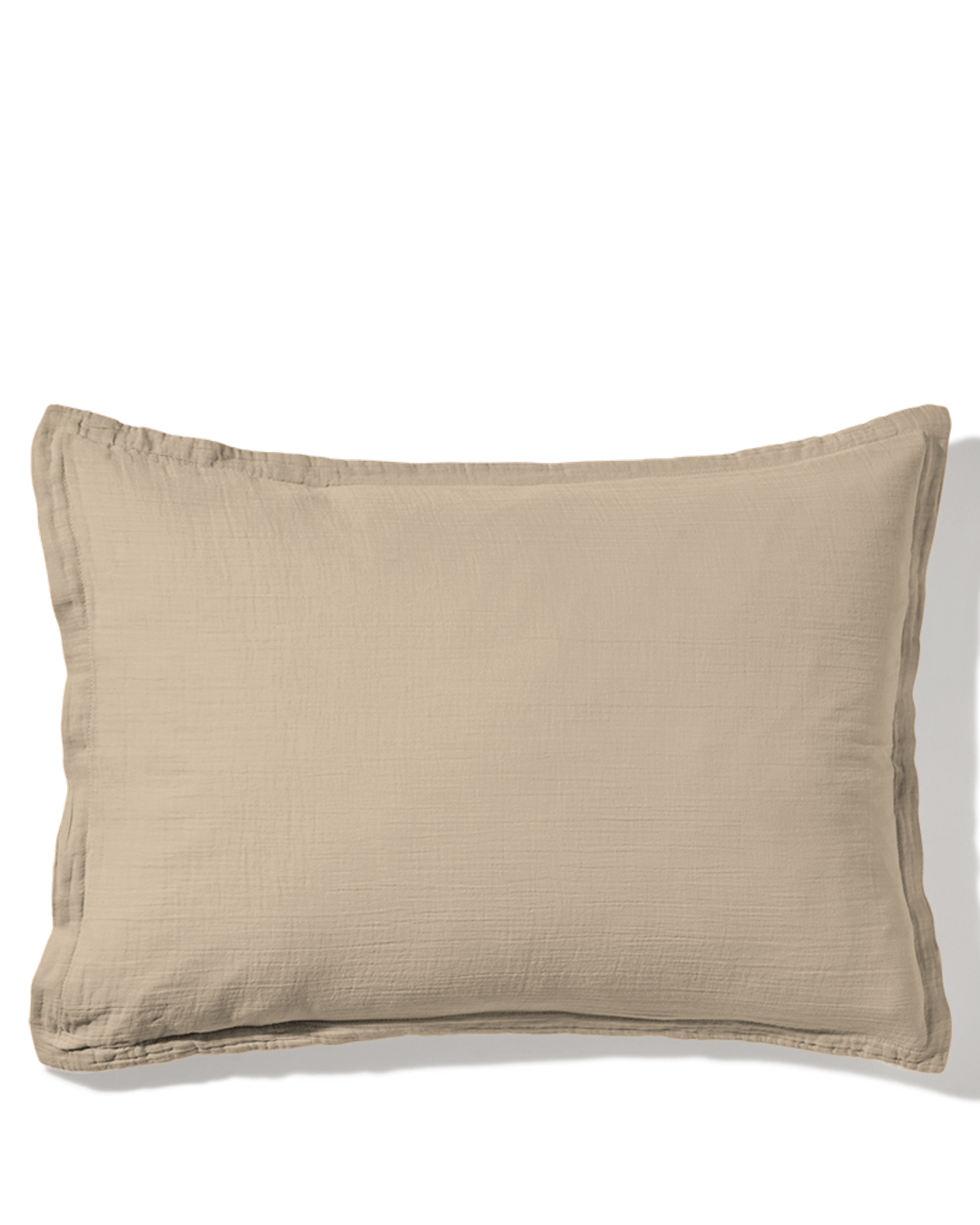 Merci - Taie D'Oreiller En Gaze De Coton - Beige Quai De Seine