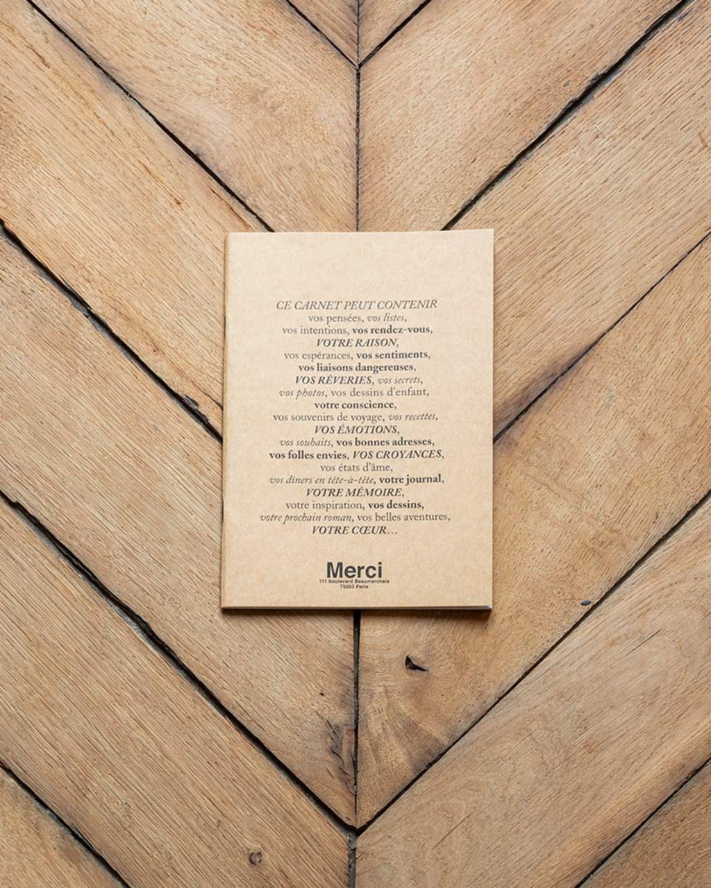 Merci x Marks - Cahier - Kraft